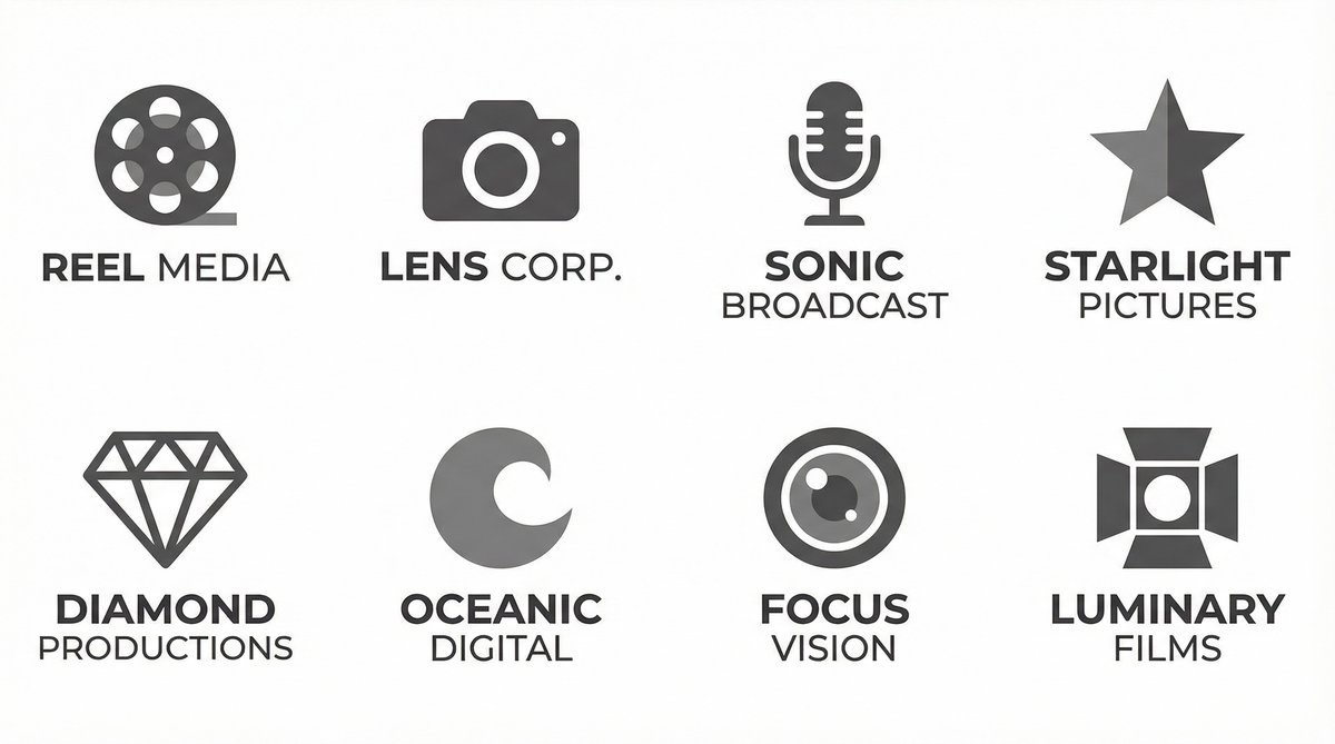 海角社区合作影视品牌Logo墙